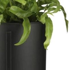 Mica Decorations Pots, Cache-pots Et Jardinières D'extérieur 2 Cache-pots Et Pieds En Métal Noir H79 -Parasols Soldes Magasin 2 cache pots et pieds en metal noir h79 2