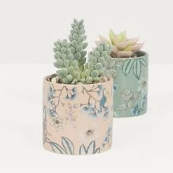 Ligne Déco Plantes D'intérieur Et Fleurs D'intérieur 2 Plantes Vertes Artificielles De Bureau Pot Céramique, H.10cm -Parasols Soldes Magasin 2 plantes vertes artificielles de bureau pot ceramique h 10cm 3