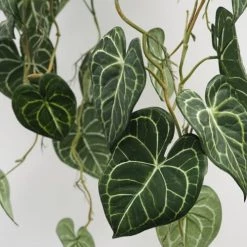 Ligne Déco Plantes D'intérieur Et Fleurs D'intérieur 2 Plantes Vertes Artificielles Retombantes En Pot, H.85cm -Parasols Soldes Magasin 2 plantes vertes artificielles retombantes en pot h 85cm 4