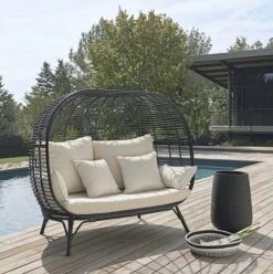 Maisons Du Monde Pots, Cache-pots Et Jardinières D'extérieur 2 Pots De Jardin Rainurés Noirs H64 -Parasols Soldes Magasin 2 pots de jardin rainures noirs h64 1000 2 38 165514 27