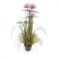 Pirouette Paris Plantes D'intérieur Et Fleurs D'intérieur Albizia Artificiel à Plumes Roses H76cm