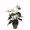 Mica Decorations Plantes D'intérieur Et Fleurs D'intérieur Anthurium Artificielle Rose Clair En Pot H38 -Parasols Soldes Magasin anthurium artificielle rose clair en pot h38