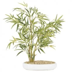 Ligne Déco Plantes D'intérieur Et Fleurs D'intérieur Arbre Artificiel Bonsaï Plante Verte Bambou, H.45cm