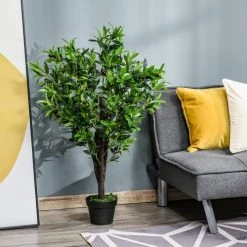 Outsunny Plantes D'intérieur Et Fleurs D'intérieur Arbre Artificiel Olivier H1,2m 9 Outsunny Plantes D'intérieur Et Fleurs D'intérieur Arbre Artificiel Olivier H1,2m -Parasols Soldes Magasin arbre artificiel olivier h1 2m 1