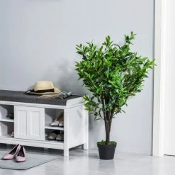 Outsunny Plantes D'intérieur Et Fleurs D'intérieur Arbre Artificiel Olivier H1,2m 11 Outsunny Plantes D'intérieur Et Fleurs D'intérieur Arbre Artificiel Olivier H1,2m -Parasols Soldes Magasin arbre artificiel olivier h1 2m 3
