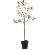 LANADECO Plantes D'intérieur Et Fleurs D'intérieur Arbre En Fleurs Plastique Blanc/marron H88cm -Parasols Soldes Magasin arbre en fleurs plastique blanc marron h88cm