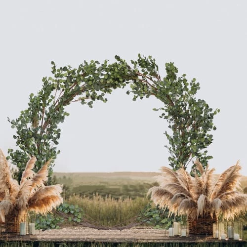 Ligne Déco Plantes D'intérieur Et Fleurs D'intérieur Arche De Cérémonie Mariage Avec Feuillage Artificiel, D.230cm 5 Ligne Déco Plantes D'intérieur Et Fleurs D'intérieur Arche De Cérémonie Mariage Avec Feuillage Artificiel, D.230cm – Image 3