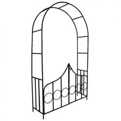 Tectake Pots, Cache-pots Et Jardinières D'extérieur Arche De Jardin Avec Portail Vert -Parasols Soldes Magasin arche de jardin avec portail vert 2