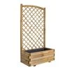 Jardipolys Pots, Cache-pots Et Jardinières D'extérieur Bac à Fleurs Avec Treillis Arc En Bois De Pin -Parasols Soldes Magasin bac a fleurs avec treillis arc en bois de pin