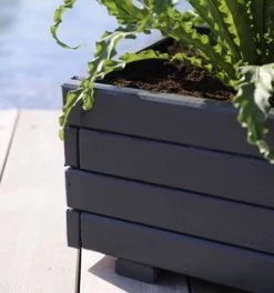 Jardipolys Pots, Cache-pots Et Jardinières D'extérieur Bac à Fleurs Carré - 40cm -Parasols Soldes Magasin bac a fleurs carre 40cm 4