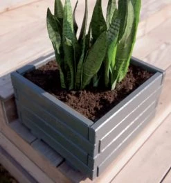 Jardipolys Pots, Cache-pots Et Jardinières D'extérieur Bac à Fleurs Carré - 40cm -Parasols Soldes Magasin bac a fleurs carre 40cm 5