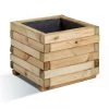 Jardipolys Pots, Cache-pots Et Jardinières D'extérieur Bac à Fleurs Carré En Bois De Pin 40x40cm -Parasols Soldes Magasin bac a fleurs carre en bois de pin 40x40cm