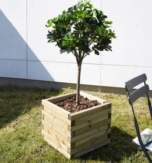 Jardipolys Pots, Cache-pots Et Jardinières D'extérieur Bac à Fleurs Carré En Bois De Pin 50x50cm 5 Jardipolys Pots, Cache-pots Et Jardinières D'extérieur Bac à Fleurs Carré En Bois De Pin 50x50cm – Image 3