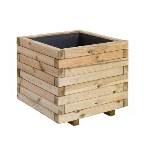 Jardipolys Pots, Cache-pots Et Jardinières D'extérieur Bac à Fleurs Carré En Bois De Pin 50x50cm 3 Jardipolys Pots, Cache-pots Et Jardinières D'extérieur Bac à Fleurs Carré En Bois De Pin 50x50cm