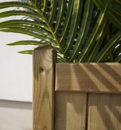 Jardipolys Pots, Cache-pots Et Jardinières D'extérieur Bac à Fleurs Carré En Bois De Pin 70x70 -Parasols Soldes Magasin bac a fleurs carre en bois de pin 70x70 3