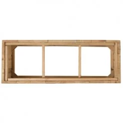 Beliani Pots, Cache-pots Et Jardinières D'extérieur Bac à Fleurs En Bois 66x24x24 -Parasols Soldes Magasin bac a fleurs en bois 66x24x24 3