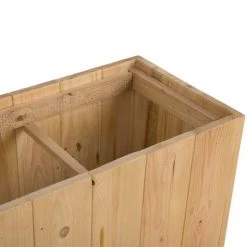 Beliani Pots, Cache-pots Et Jardinières D'extérieur Bac à Fleurs En Bois 66x24x24 -Parasols Soldes Magasin bac a fleurs en bois 66x24x24 5
