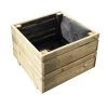 Jardipolys Pots, Cache-pots Et Jardinières D'extérieur Bac à Fleurs En Bois De Pin Carré L-33cm -Parasols Soldes Magasin bac a fleurs en bois de pin carre l 33cm