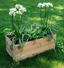 Jardipolys Pots, Cache-pots Et Jardinières D'extérieur Bac à Fleurs En Bois De Pin Modulable L-80cm -Parasols Soldes Magasin bac a fleurs en bois de pin modulable l 80cm 2