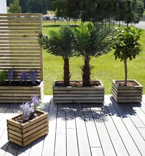 Jardipolys Pots, Cache-pots Et Jardinières D'extérieur Bac à Fleurs En Bois De Pin Rectangle L-80cm 7 Jardipolys Pots, Cache-pots Et Jardinières D'extérieur Bac à Fleurs En Bois De Pin Rectangle L-80cm – Image 5