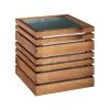 Jardipolys Pots, Cache-pots Et Jardinières D'extérieur Bac à Fleurs En Bois Teinté Marron L-50cm