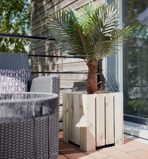 Jardipolys Pots, Cache-pots Et Jardinières D'extérieur Bac à Fleurs En Pin - 40cm 5 Jardipolys Pots, Cache-pots Et Jardinières D'extérieur Bac à Fleurs En Pin - 40cm – Image 3