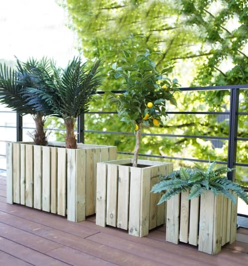 Jardipolys Pots, Cache-pots Et Jardinières D'extérieur Bac à Fleurs En Pin - 40cm 7 Jardipolys Pots, Cache-pots Et Jardinières D'extérieur Bac à Fleurs En Pin - 40cm – Image 5