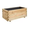 Jardipolys Pots, Cache-pots Et Jardinières D'extérieur Bac à Fleurs Rectangle En Bois De Pin L100cm -Parasols Soldes Magasin bac a fleurs rectangle en bois de pin l100cm
