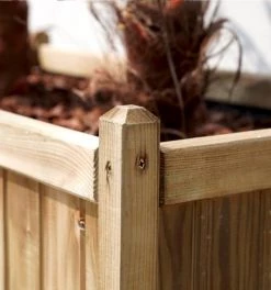 Jardipolys Pots, Cache-pots Et Jardinières D'extérieur Bac à Fleurs Rectangle En Bois De Pin L120cm -Parasols Soldes Magasin bac a fleurs rectangle en bois de pin l120cm 3