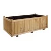 Jardipolys Pots, Cache-pots Et Jardinières D'extérieur Bac à Fleurs Rectangle En Bois De Pin L140cm -Parasols Soldes Magasin bac a fleurs rectangle en bois de pin l140cm