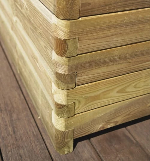 Jardipolys Pots, Cache-pots Et Jardinières D'extérieur Bac à Fleurs Rectangle En Bois De Pin L180cm 4 Jardipolys Pots, Cache-pots Et Jardinières D'extérieur Bac à Fleurs Rectangle En Bois De Pin L180cm – Image 2