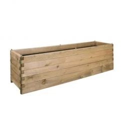 Jardipolys Pots, Cache-pots Et Jardinières D'extérieur Bac à Fleurs Rectangle En Bois De Pin L180cm