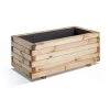 Jardipolys Pots, Cache-pots Et Jardinières D'extérieur Bac à Fleurs Rectangle En Bois De Pin L80cm -Parasols Soldes Magasin bac a fleurs rectangle en bois de pin l80cm