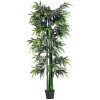 Outsunny Plantes D'intérieur Et Fleurs D'intérieur Bambou Artificiel H. 180 Cm Nombreuses Feuilles Pot Inclus -Parasols Soldes Magasin bambou artificiel h 180 cm nombreuses feuilles pot inclus
