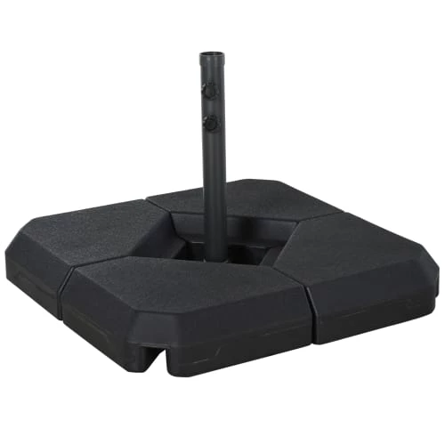 Outsunny Parasols Base De Parasol Pied De Parasol 80 X 80 X 50 Cm Noir 3 Outsunny Parasols Base De Parasol Pied De Parasol 80 X 80 X 50 Cm Noir
