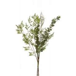 LANADECO Plantes D'intérieur Et Fleurs D'intérieur Bouquet Branches En Plastique Vert H60cm