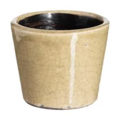 Ixia Pots, Cache-pots Et Jardinières D'extérieur Cache-pot Moutarde En Céramique Vieillie H12cm -Parasols Soldes Magasin cache pot beige en ceramique vieillie h12cm 4