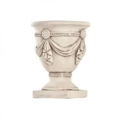 Wadiga Pots, Cache-pots Et Jardinières D'extérieur Cache-pot Classique Vasque En Résine Effet Pierre - 38x38x50cm