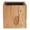 Beliani Pots, Cache-pots Et Jardinières D'extérieur Cache-pot D'extérieur En Bois Solide Bois Clair H24 -Parasols Soldes Magasin cache pot d exterieur en bois solide bois clair h24