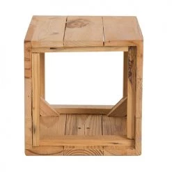 Beliani Pots, Cache-pots Et Jardinières D'extérieur Cache-pot D'extérieur En Bois Solide Bois Clair H24 -Parasols Soldes Magasin cache pot d exterieur en bois solide bois clair h24 2