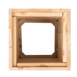 Beliani Pots, Cache-pots Et Jardinières D'extérieur Cache-pot D'extérieur En Bois Solide Bois Clair H50 -Parasols Soldes Magasin cache pot d exterieur en bois solide bois clair h50 4