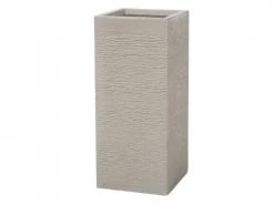 Beliani Pots, Cache-pots Et Jardinières D'extérieur Cache-pot D'extérieur En Céramique Beige H60