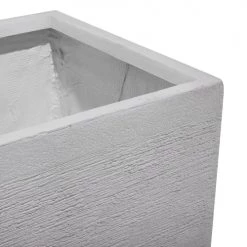 Beliani Pots, Cache-pots Et Jardinières D'extérieur Cache-pot D'extérieur En Céramique Blanc H28 -Parasols Soldes Magasin cache pot d exterieur en ceramique blanc h28 4