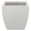 Beliani Pots, Cache-pots Et Jardinières D'extérieur Cache-pot D'extérieur En Céramique Blanc H38 -Parasols Soldes Magasin cache pot d exterieur en ceramique blanc h38 6