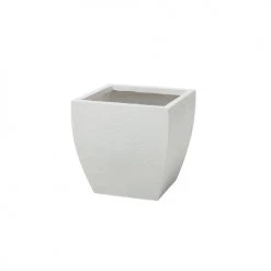 Beliani Pots, Cache-pots Et Jardinières D'extérieur Cache-pot D'extérieur En Céramique Blanc H38 -Parasols Soldes Magasin cache pot d exterieur en ceramique blanc h38 8