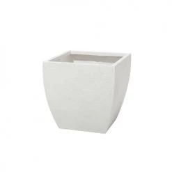 Beliani Pots, Cache-pots Et Jardinières D'extérieur Cache-pot D'extérieur En Céramique Blanc H44 -Parasols Soldes Magasin cache pot d exterieur en ceramique blanc h44 2