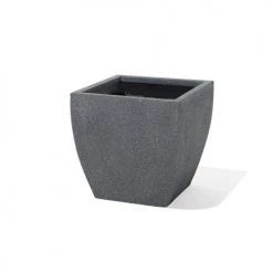 Beliani Pots, Cache-pots Et Jardinières D'extérieur Cache-pot D'extérieur En Céramique Gris H38 -Parasols Soldes Magasin cache pot d exterieur en ceramique gris h38 2