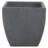 Beliani Pots, Cache-pots Et Jardinières D'extérieur Cache-pot D'extérieur En Céramique Gris H44 -Parasols Soldes Magasin cache pot d exterieur en ceramique gris h44