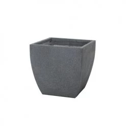 Beliani Pots, Cache-pots Et Jardinières D'extérieur Cache-pot D'extérieur En Céramique Gris H44 -Parasols Soldes Magasin cache pot d exterieur en ceramique gris h44 2