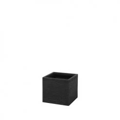 Beliani Pots, Cache-pots Et Jardinières D'extérieur Cache-pot D'extérieur En Céramique Noir H28 -Parasols Soldes Magasin cache pot d exterieur en ceramique noir h28 2